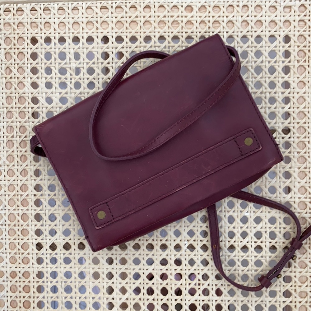 Madewell Burgundy Morgan Crossbody Bag